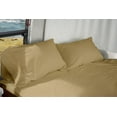 thumbnail image 3 of Truck Size 42" X 80" Sheet Set 600 Thread-Count 100% Egyptian Cotton 6-Inch Deep Pockets - Made for RV - Taupe Color, 3 of 7