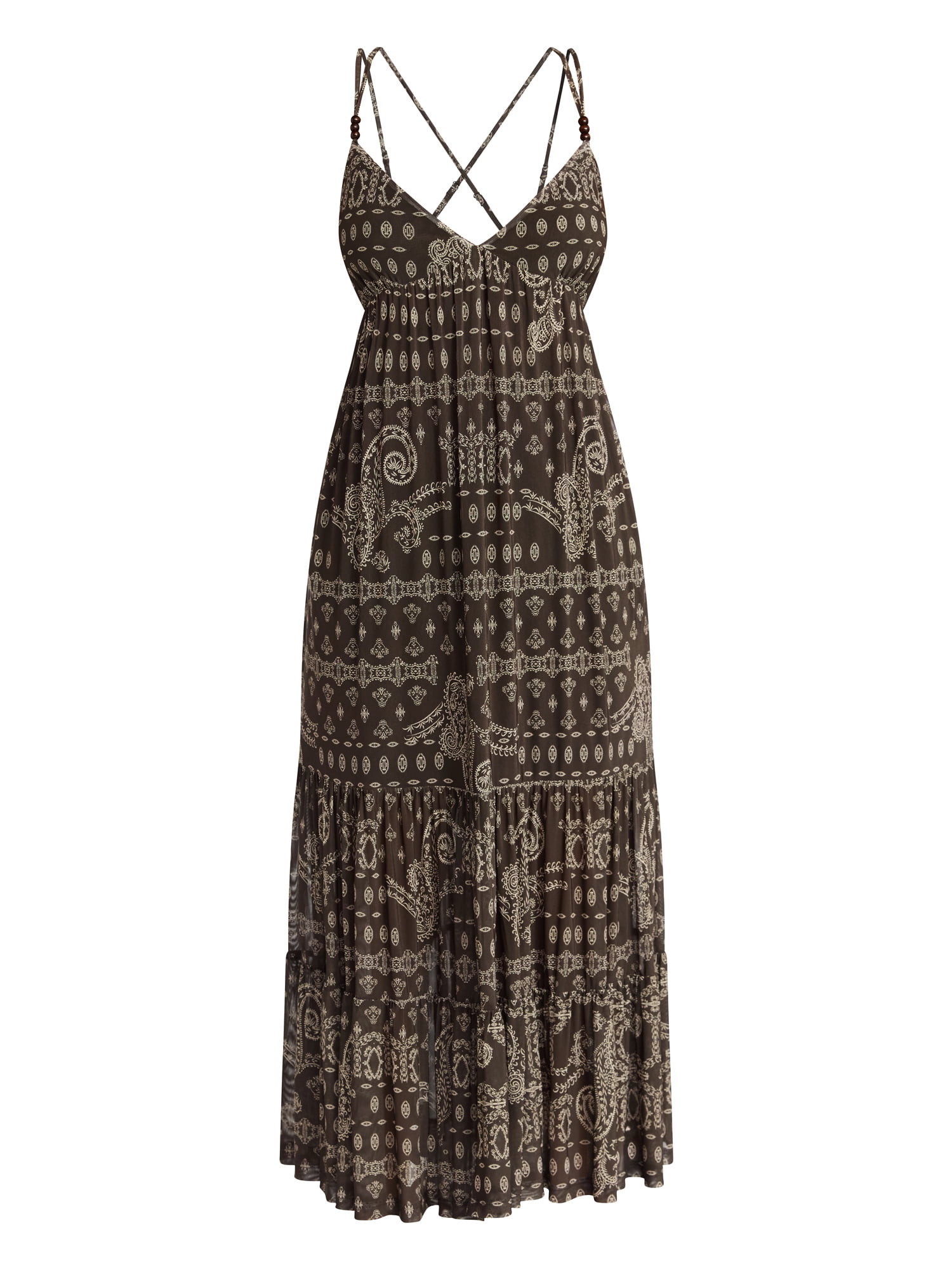 No Boundaries Tiered Maxi Dress, Women's XXS-XXL