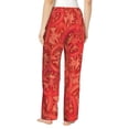thumbnail image 3 of Tomato Cook Ingredient Women's Comfy Pajama Pants with Pockets,Soft Stretch Drawstring Lounge Pants, Soft Casual Wide Leg PJS Sleep Bottoms Large, 3 of 7