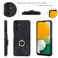 thumbnail image 6 of Fit for Samsung Galaxy A13 4G Case Card Pocket 360° Rotatable Ring Holder Kickstand, Shockproof Drop Resistant PU Leather Soft TPU Back Protective Phone Case For Samsung Galaxy A13 4G, Black, 6 of 8