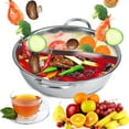 thumbnail image 1 of Two-flavor Hot Pot,  Double Flavor Thicken Hot Pot, For Kitchen Family Induction Cooker Hot Pot Restaurant, 1 of 6