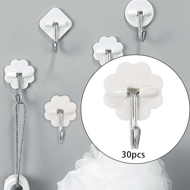 adhesivo para toallas, colgador de toallas, abrigos de una sola punta, de pared para oficina, cocina, entrada, hogar, flor Baoblaze Ganchos de pared