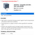thumbnail image 2 of ABS Relay - Compatible with 2006 - 2007 RX400h, 2 of 2