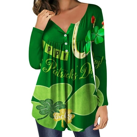 

Irish Sweaters for Women St Patricks Day Gift for Women St Patricks Day Maternity Tops Womens Graphic Tees Vintage Saint Patricks Day Accessories Shirt