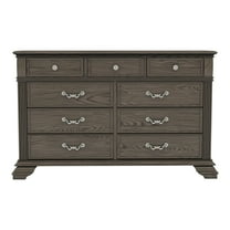 Furniture of America Charo Traditional Wood 9-Drawer Dresser in Gray