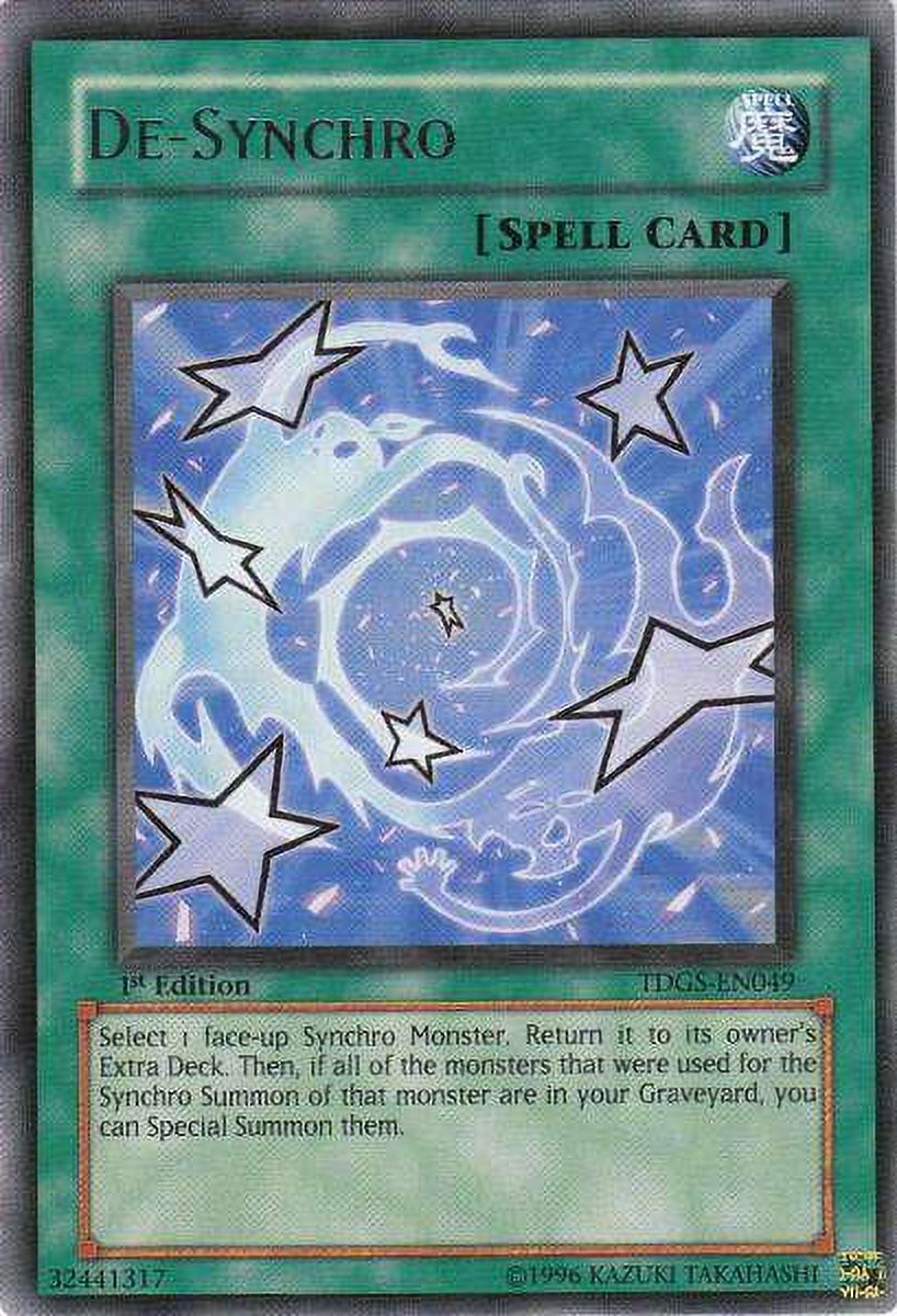 YuGiOh The Duelist Genesis Rare De-Synchro TDGS-EN049