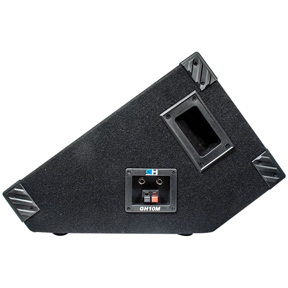 GH10M - 10 Inch Passive Wedge Floor / Stage Monitor 300 Watts RMS - PA/DJ Stage, Studio, Live Sound 10 Inch Monitor