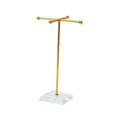 thumbnail image 2 of Jewelry Organizer Jewelry Display Rack Metal Stable Base Jewelry Holder Necklace X Shape Gold, 2 of 8