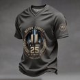 thumbnail image 2 of Men's Vintage 911 Memorial Never Forget American Flag Honor Faith Hope Tops, L, 2 of 4