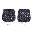 thumbnail image 4 of Disketp Colored Balloons Print Women's Shorts Workout Shorts for Athletic Gym Running Shorts with Phone Pockets Small, 4 of 8
