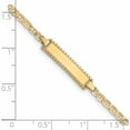 thumbnail image 3 of 10K Yellow Gold Flat Anchor Link Id Bracelet (6 X 4.7) Made In United States 10dcid86-6, 3 of 5