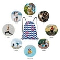 thumbnail image 6 of Sikiie Nautical Anchors Drawstring Backpack Drawstring Bags, Draw String Back Bag for Sports, Gym, Travel, Swimming, Beach-Small, 6 of 6