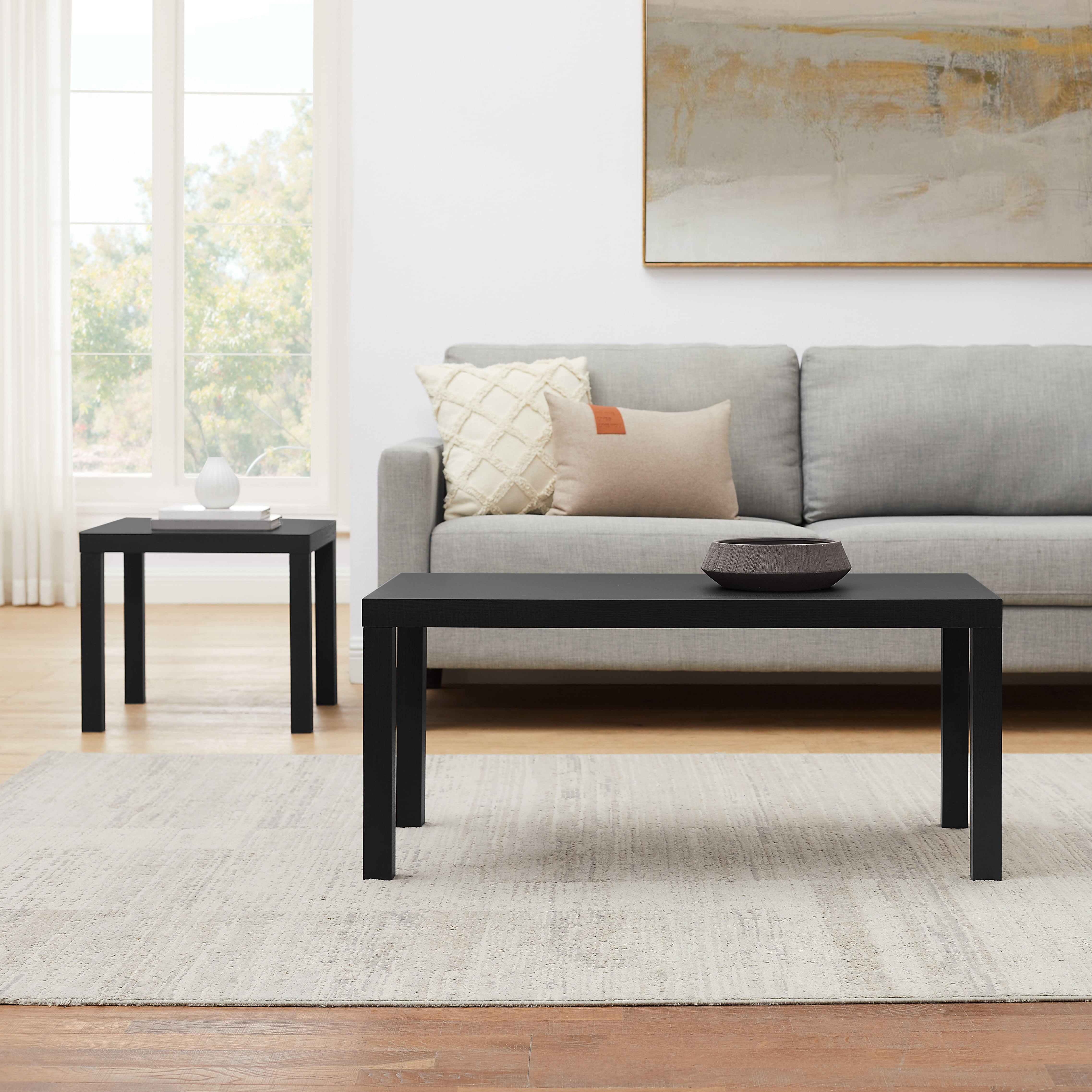 Mainstays Parson Coffee Table, Black Finish