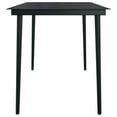 thumbnail image 3 of vidaXL 5 Piece Garden Dining Set Black, 3 of 5