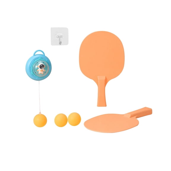 Yunhgft Hanging Table Tennis Trainer Exerciser Parent Child Toy Table Tennis Paddles and Blue