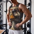 thumbnail image 5 of Gukieu Modern Funny Duck Print Men's Quick Dry Fitness Vest, Round Neck Sleeveless Fitness Bodybuilding Top-XX-Large, 5 of 7