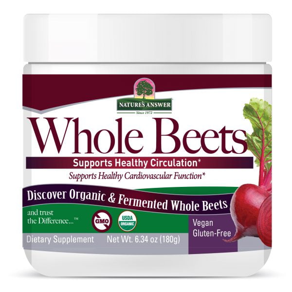 Nature's Answer Whole Beet Root Powder, Organic & Fermented, 6.34oz