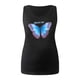 thumbnail image 4 of Moda de mujer Verano Sexy O Cuello Casual Mariposa Impreso Tanque Sin mangas Tops Pompotops  lopia989715, 4 of 6