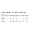 thumbnail image 5 of Hanes - Men’s Long Sleeve T-Shirts | 5 oz, 100% Cotton, Classic Fit, Crew Neck Assorted T-Shirt, Mixed Color Bulk Pack of - 6 Tee | Size - Large, 5 of 5