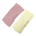 thumbnail image 5 of Unique Bargains 2 Pcs Fashion Stripe Bow Headbands for Girls 6.69"x2.95" Deep Pink Yellow, 5 of 6