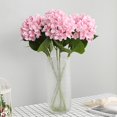 thumbnail image 5 of BAETEUY 1Pc 3D Artificial Cloth Flower Hydrangea Bridal Wedding Party Desktop Decoration, 5 of 8