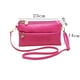 thumbnail image 2 of Bolso de hombro para mujer con cremallera multicapaRose red, 2 of 5