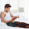 thumbnail image 5 of Bingfone Banana Leaf Meditating Gorilla Mens All Over Print Sleep Pajama Pants-Small, 5 of 5