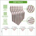 thumbnail image 5 of Red Striped Table Runner Linen Burlap Table Runner 72 Inches Long Modern Stripes Farmhouse Simples Rustic Dresser Scarves for Kitchen Island Coffee Dining Room Party Wedding Holiday 14"x72", 5 of 8