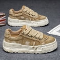 thumbnail image 5 of Men's Low Cut Denim Casual Sports Board Shoes | Men's Korean Streetwear Sneakers - Low - Top Lace-up Shoes, 5 of 8