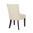 thumbnail image 6 of 2 Pieces Dinner Chairs, Tufted Dinning Chairs Set with High Backrest, Modern Dining Table Chairs with Wood Legs, Beige, 6 of 8