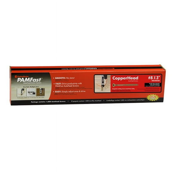 Fastenmaster 2030347 No. 8 Gauge x 3 in. Gold Torx Star Head Deck Screws, Pack of 1000