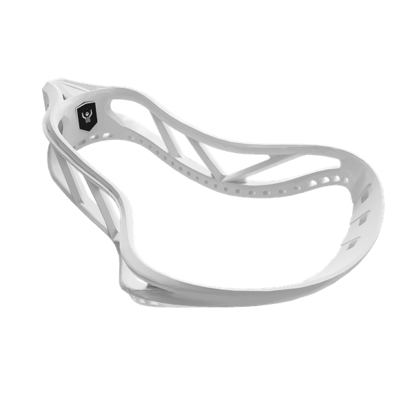 GCA Lacrosse Men's Super Scoop Pro Unstrung Head w/ Ball Stopper Advanced Ball Control Speed Shot NFHS approved College Youth - WHITE