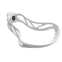 GCA Lacrosse Men's Super Scoop Pro Unstrung Head w/ Ball Stopper Advanced Ball Control Speed Shot NFHS approved College Youth - WHITE