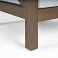 thumbnail image 6 of GDF Studio Keith Outdoor Acacia Wood 4 Seater Loveseat Chat Set, Gray and White, 6 of 13