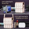 thumbnail image 6 of Allytechgroup Slim Faux Leather Crossbody Bag for Motorola Razr+ 2024, Lightweight Shock-Absorbent Non-Slip Mini Purse with Magnetic Closure for Moto Razr 50ultra Women Travel, Rose, 6 of 7
