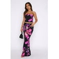 thumbnail image 3 of 2 Piece Skirt Sets Women Summer, Floral Sleeveless Tube Top Bodycon Maxi Skirts Y2k Going Out Outfits Black L, 3 of 8