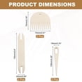 thumbnail image 2 of Uxcell Hand Loom Stick Set, 6pcs Knitting Tools Including Wood Weaving Crochet Needle Wooden Shuttle Wood Weaving Comb, 2 of 5