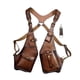 thumbnail image 4 of Bolso de hombro para axila, bolso medieval de doble hombro para axila, bolso tipo funda para teléfono Marrón, 4 of 9