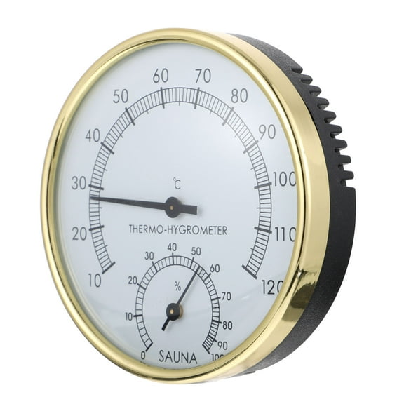 Phenofice digital thermometer hygrometer Hygrothermograph ABS Golden Indoor Use Modern Type 1Pcs