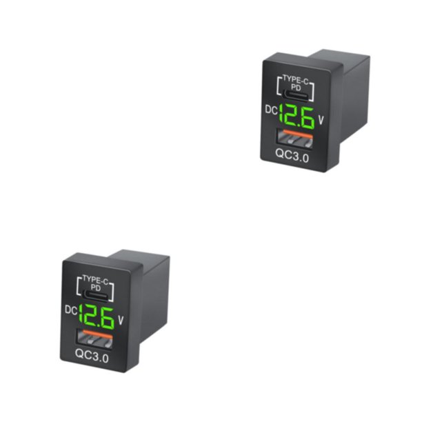 Adaptador de carga Monstrate para automóvil Reemplazo digital portátil Type1 NO1
