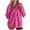 Hot Pink, variant on Brglopf Women's Half Zip Sweatshirts Fleece Stand Collar Long Sleeve Thumb Hole Oversized Pullover Fall Jackets with Pockets Purple S