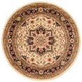 thumbnail image 3 of SAFAVIEH Lyndhurst Miranda Floral Area Rug, Beige/Black, 5'3" x 7'6", 3 of 4
