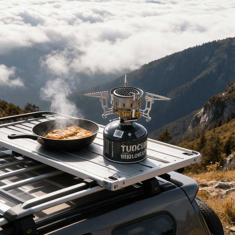 M altemura 3500W Outdoor Portable T2 Infrared Windproof Energy - Saving High - Altitude Gas Stove for Camping, Picnicking, Mountaineering and Hiking