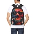 thumbnail image 4 of Balery Abstract Colorful Skull Art Mochila para hombre y mujer - Tela Oxford 600D resistente - Gran capacidad, resistente al agua, ideal para la escuela, viajes y senderismo, 4 of 6