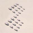 thumbnail image 4 of Fofosbeauty 24pcs Press on False Nails Tips, Stiletto Fake Acrylic Nails, Black Leopard Print, 4 of 9