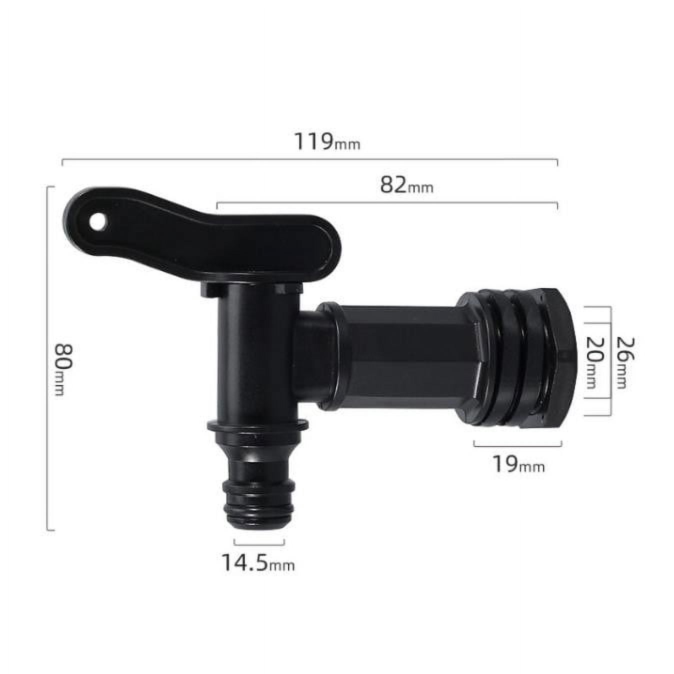 GLFILL Fresh Waste Water Tank Drain Tap Fit For Motorhome Caravan Boat Camper Van Drain Tap Car Replacement