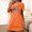 Orange, variant on Blmnix Sleep Shirts for Women Sleepshirts Bamboo Nightgowns Short Nightgowns Nightshirt Crew Neck Short Sleeve Black Above-the-Knee Womens Summer Nightgowns