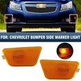 thumbnail image 4 of POSSBAY 2x Car Front Bumper Mounted Side Marker Light For Chevy Cruze 42334144+42334145, 4 of 5