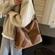 thumbnail image 5 of Bolso bandolera informal de gran capacidad para desplazamientos diarios, bolso de hombro abreviado, bolso multiusos práctico, bolso de tela para ocio., 5 of 6