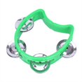 thumbnail image 1 of Hand Held Tambourine Metal Bell Jingles Plastic Rattle Ball Percussion for KTV Party Kid Game Toy Musical Instrument He Qiyong unisex, 1 of 2